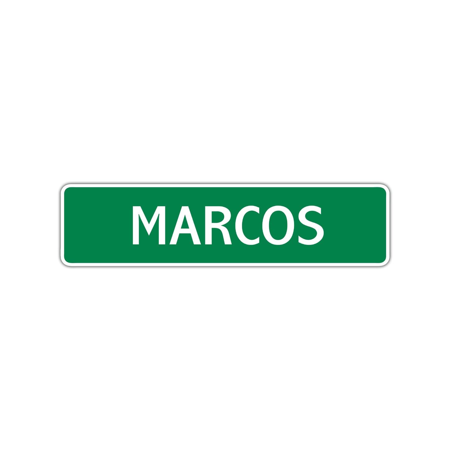 Marcos Street Sign Children Name Room Plate