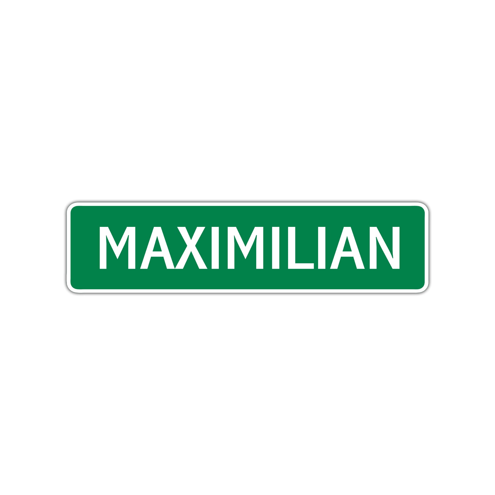Maximilian Street Sign Children Name Room Plate
