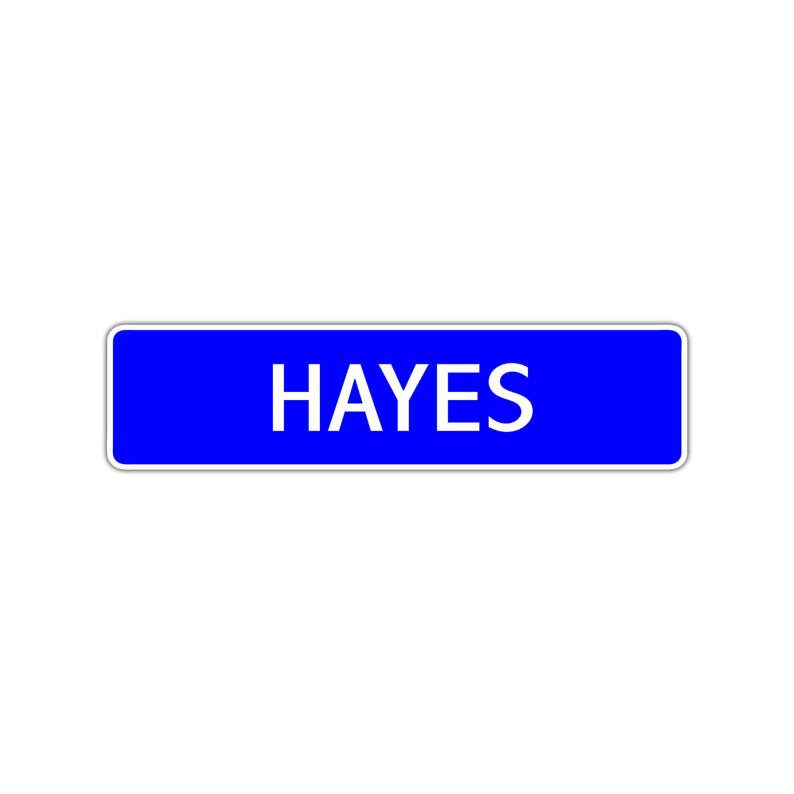 Hayes Street Sign Children Name Room Plate