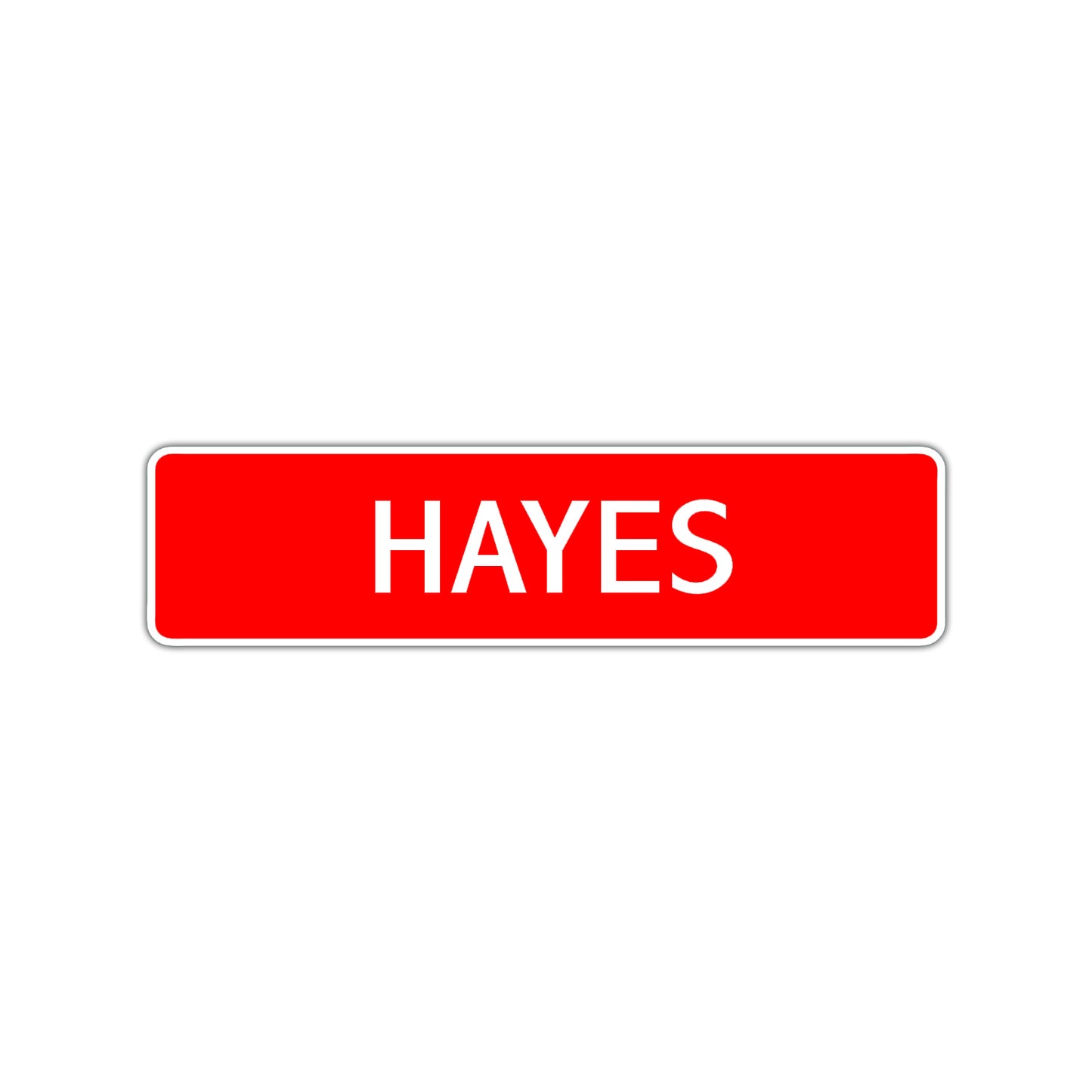 Hayes Street Sign Children Name Room Plate