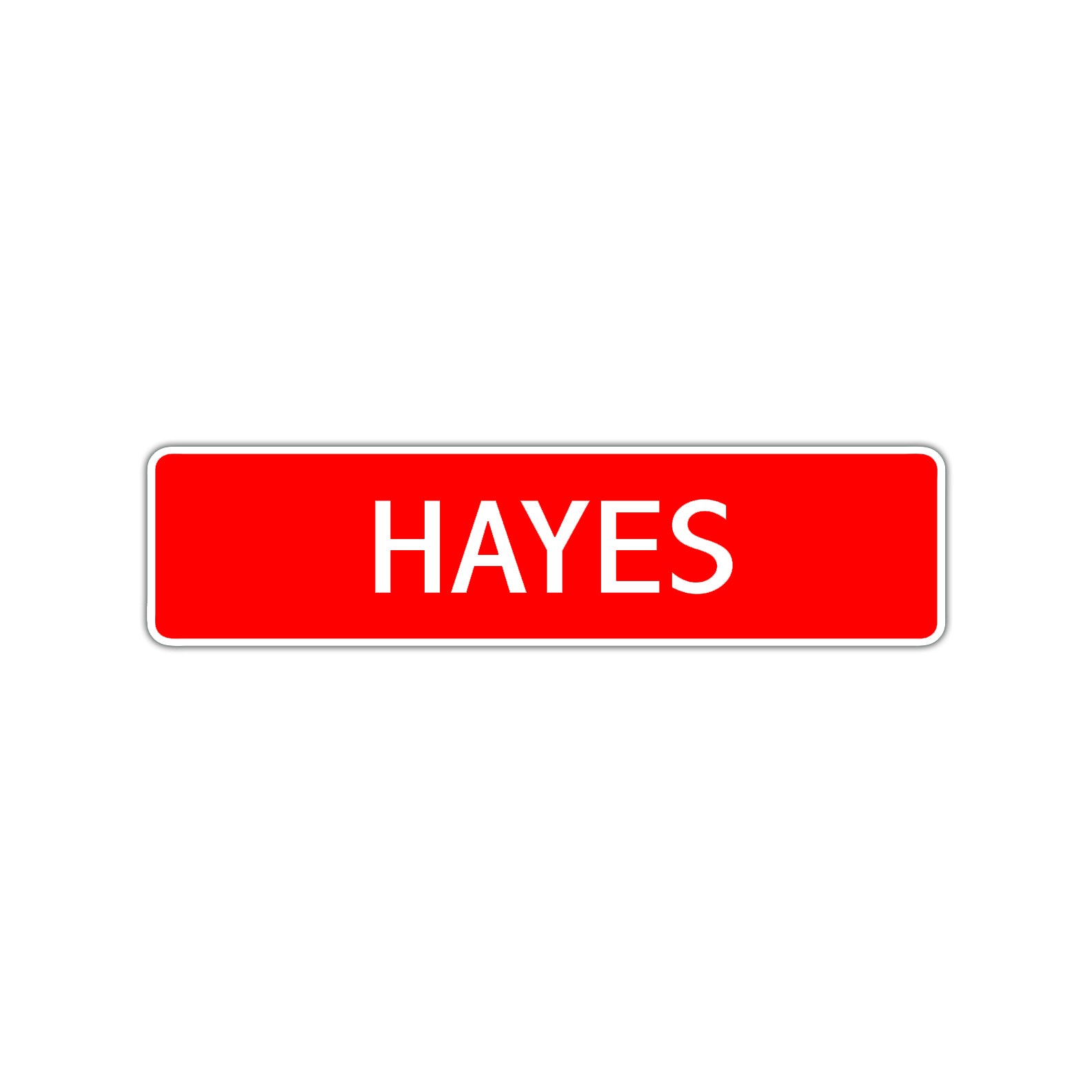 Hayes Street Sign Children Name Room Plate