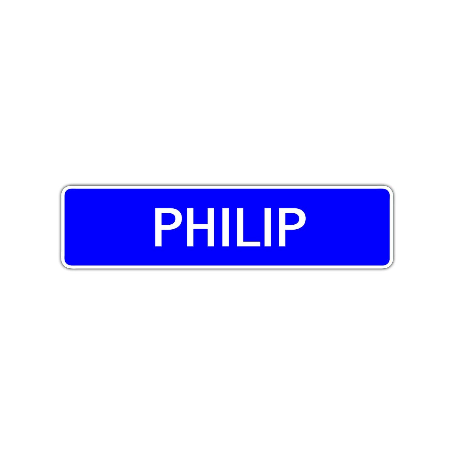 Philip Street Sign Children Name Room Plate