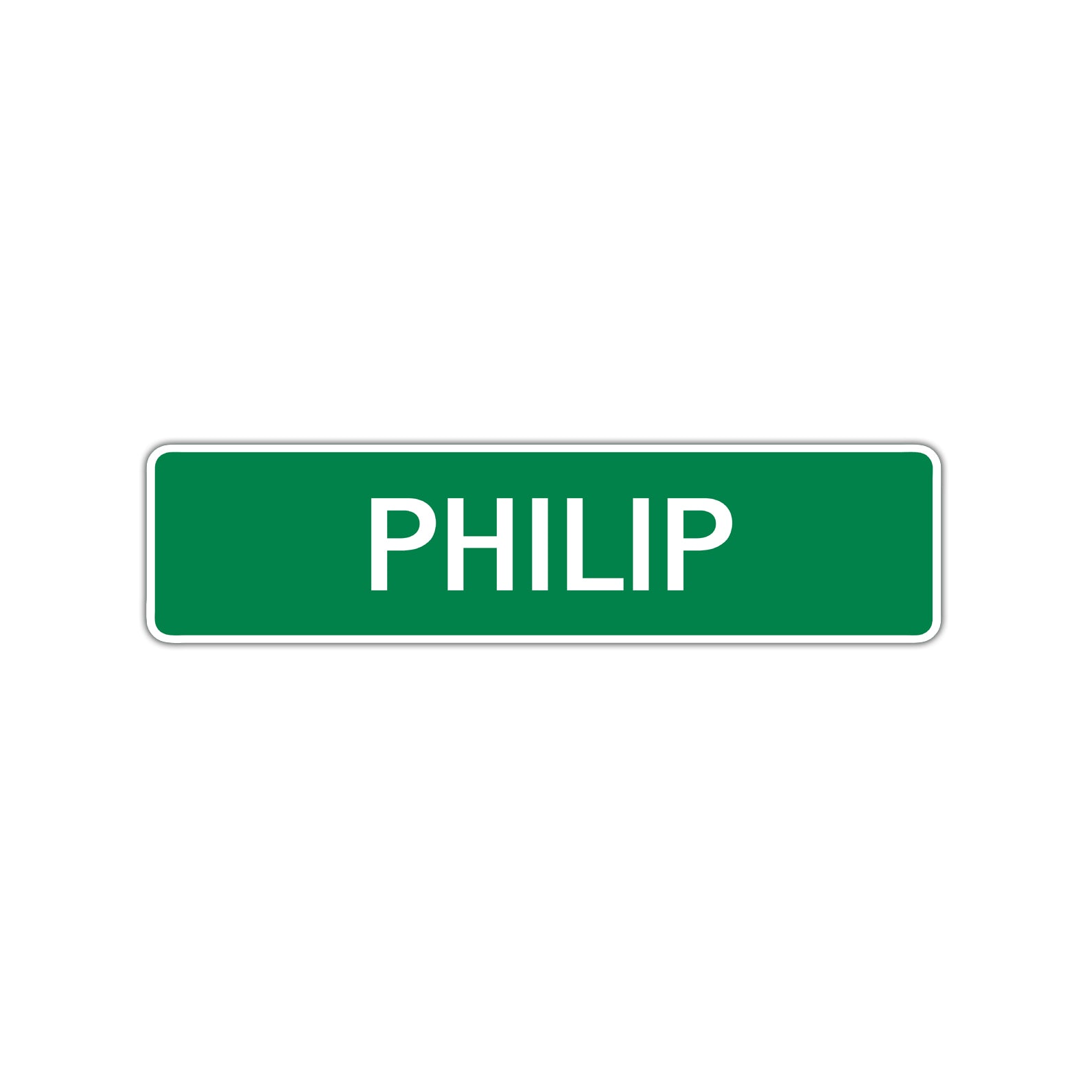 Philip Street Sign Children Name Room Plate