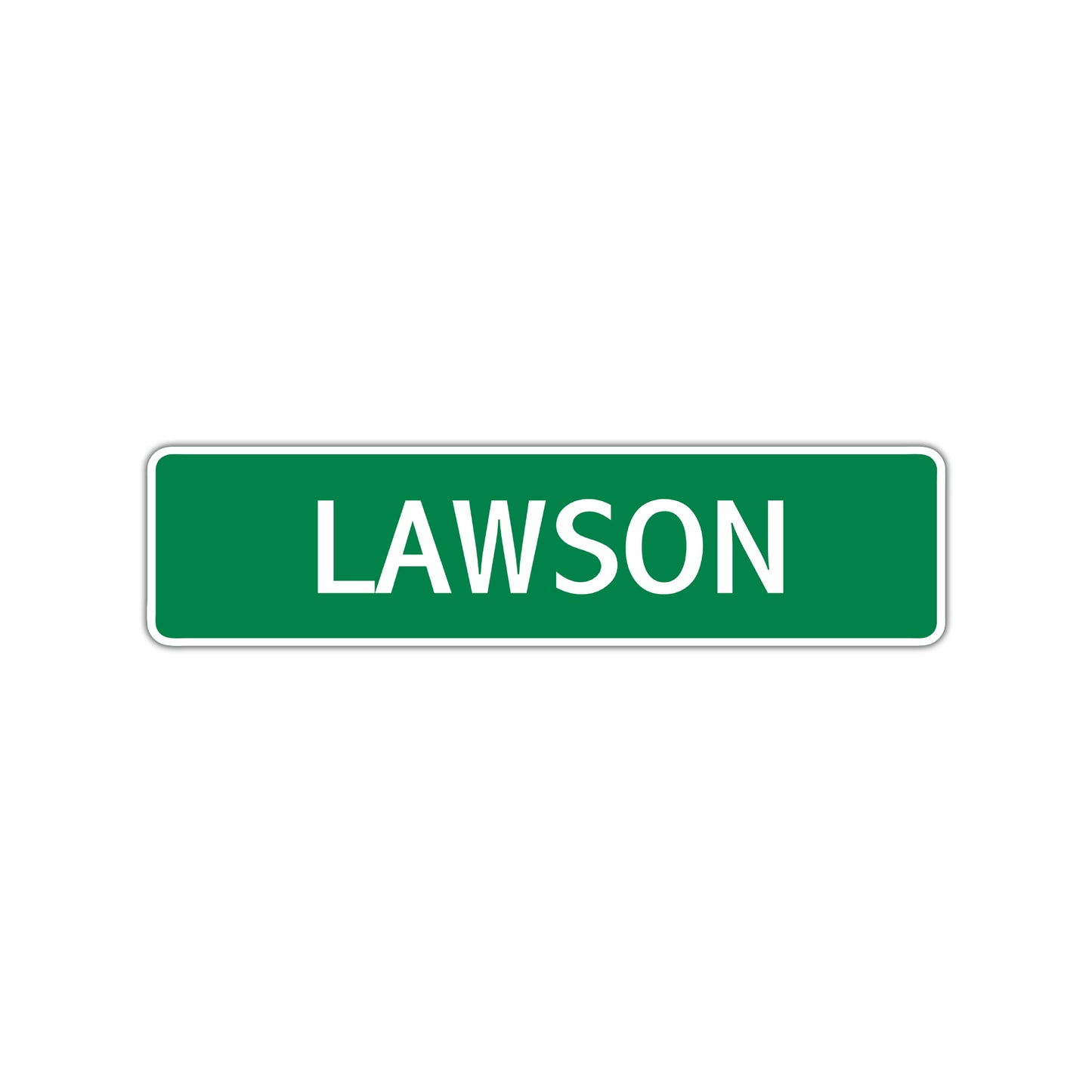 Lawson Street Sign Children Name Room Plate