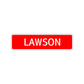 Lawson Street Sign Children Name Room Plate