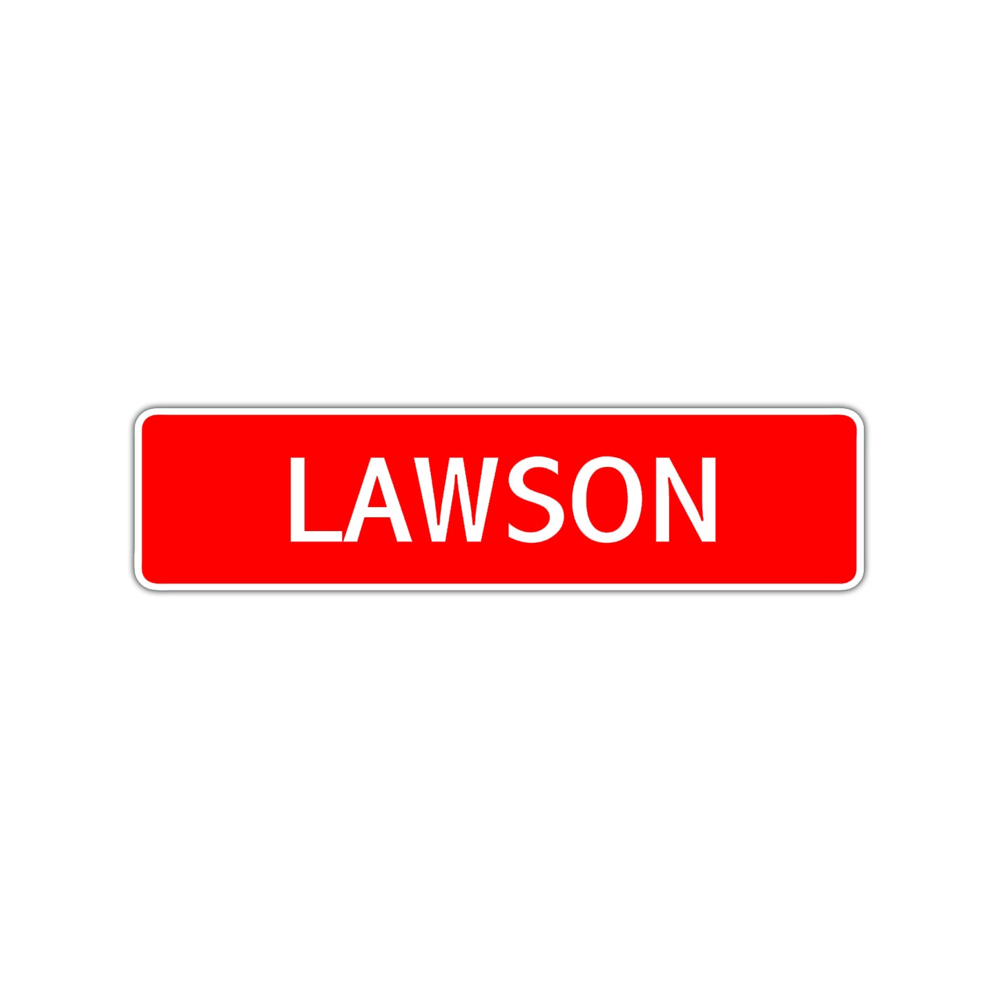 Lawson Street Sign Children Name Room Plate