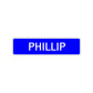 Phillip Street Sign Children Name Room Plate