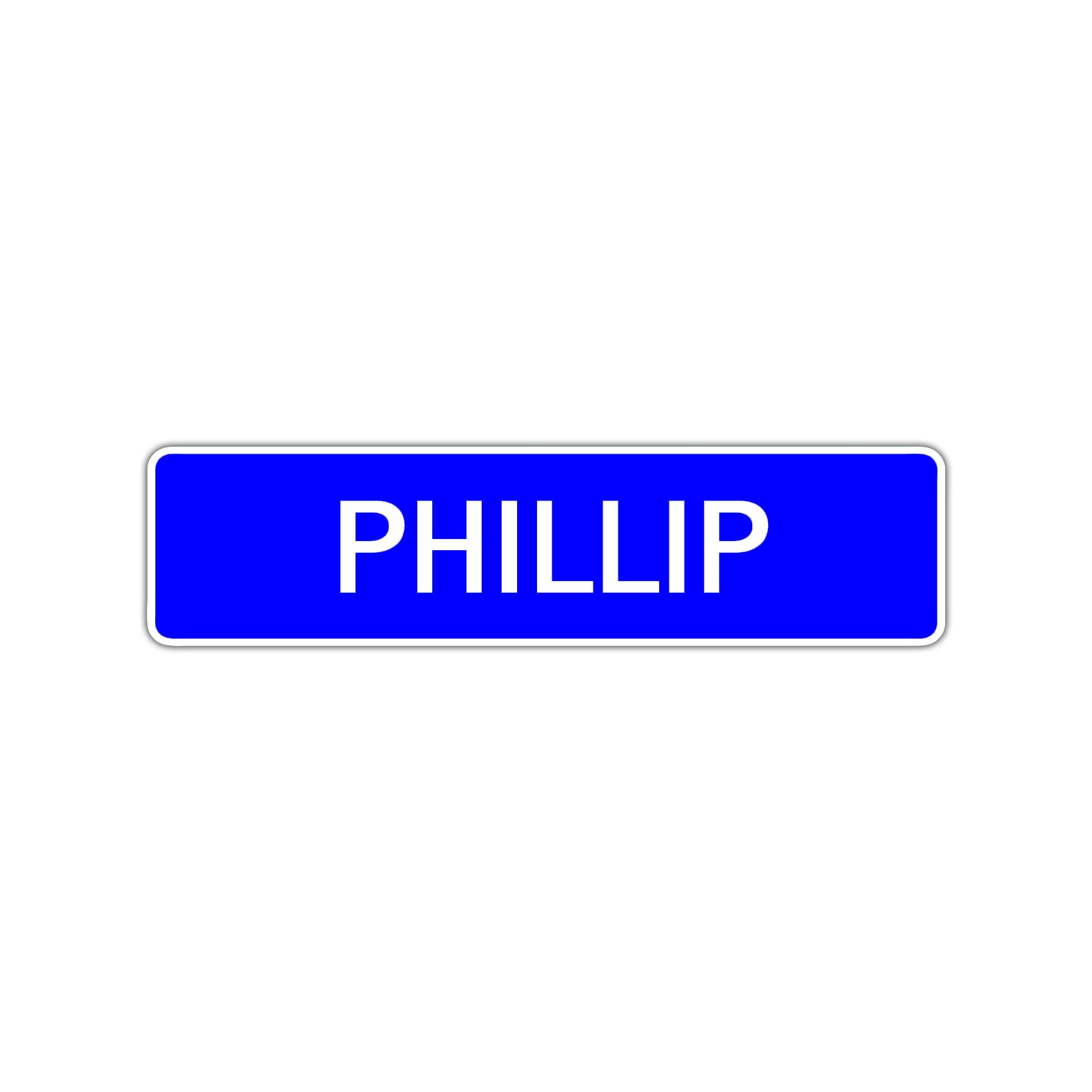 Phillip Street Sign Children Name Room Plate