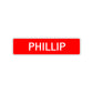 Phillip Street Sign Children Name Room Plate