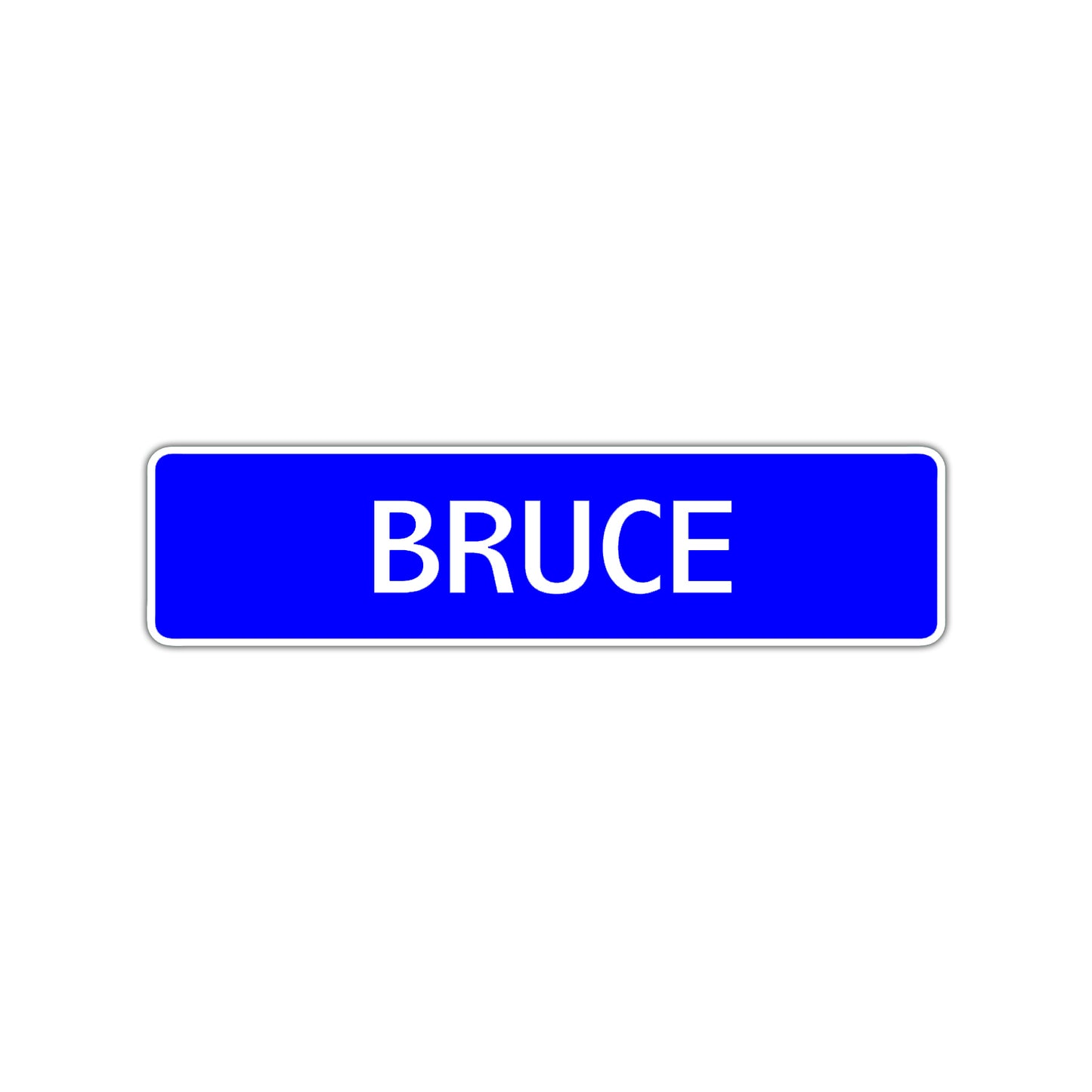 Bruce Street Sign Children Name Room Plate