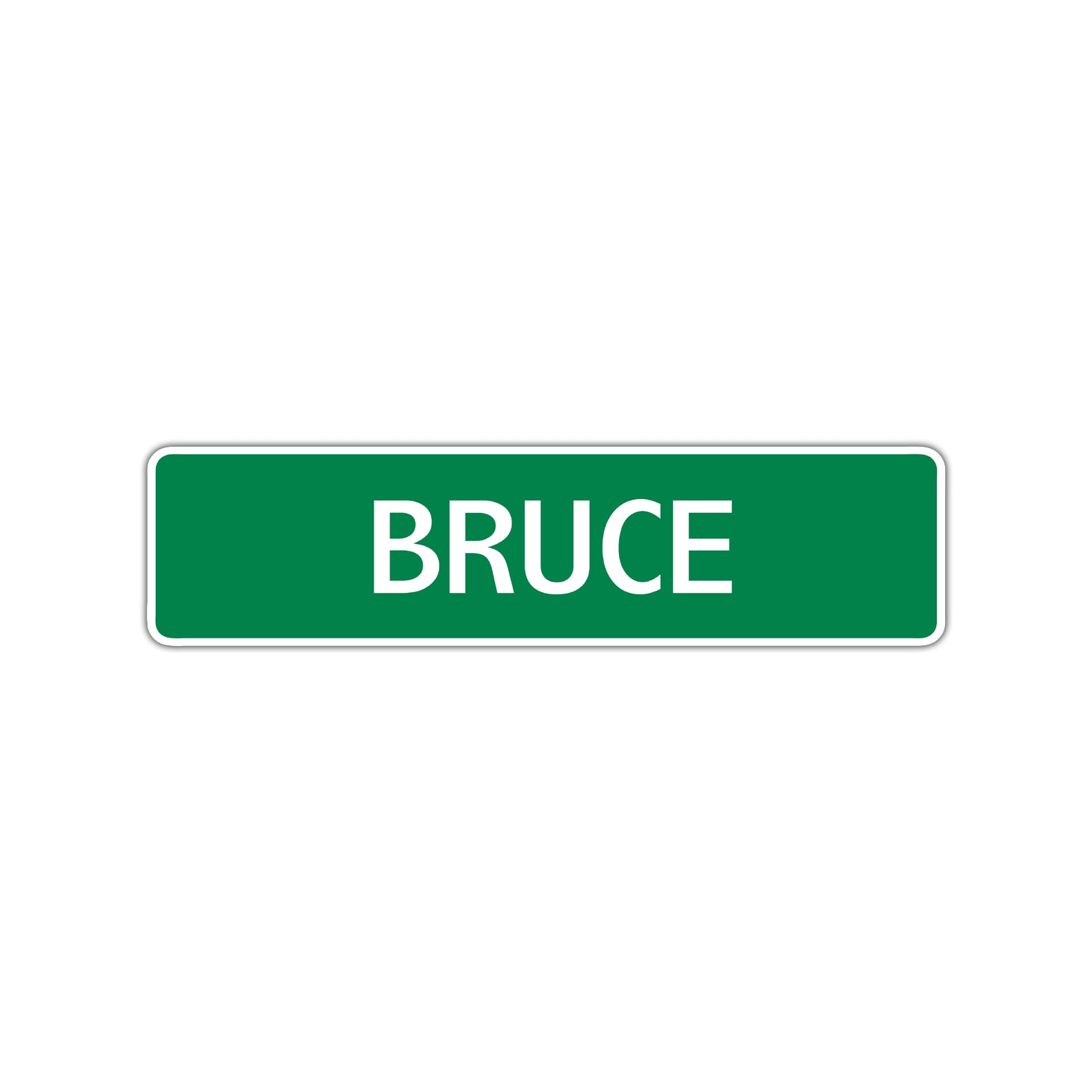Bruce Sign Bruce Street Sign Children Name Room Plate - Sign Fever
