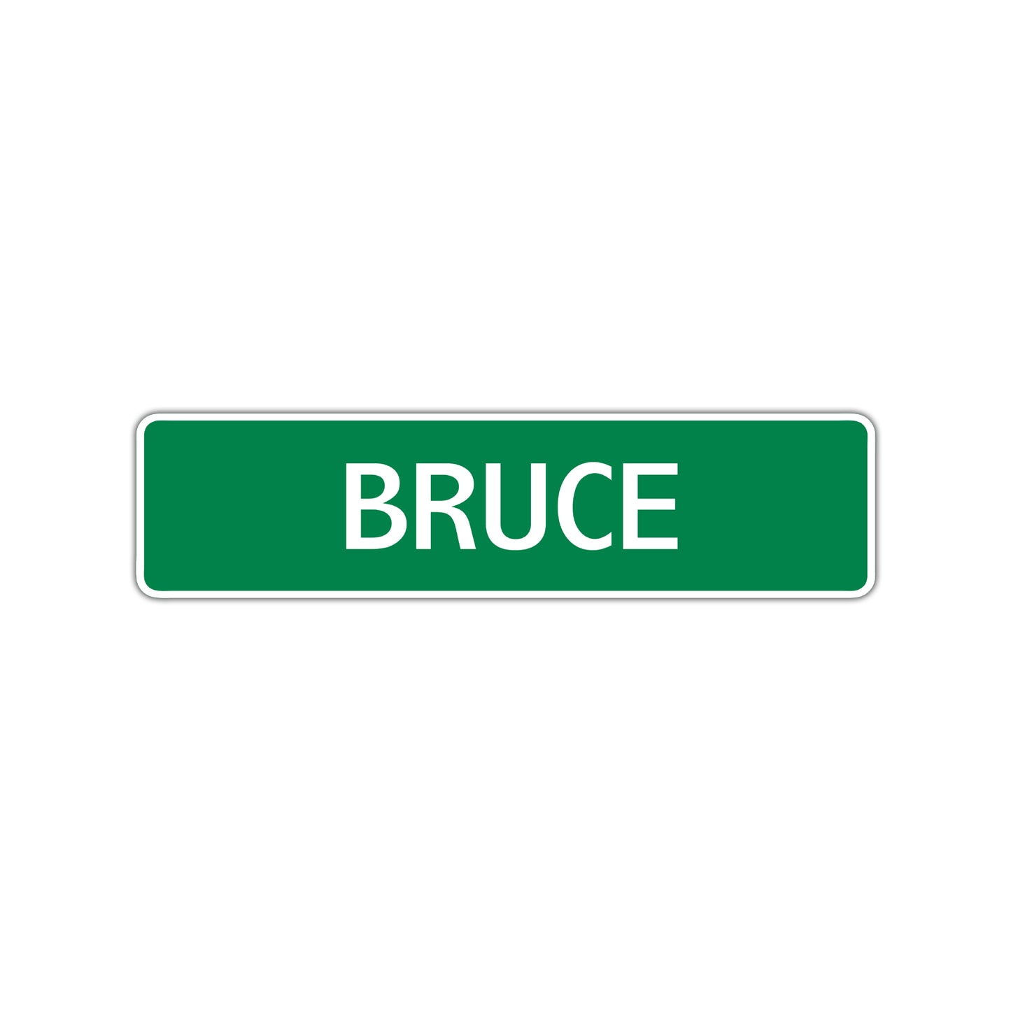 Bruce Street Sign Children Name Room Plate