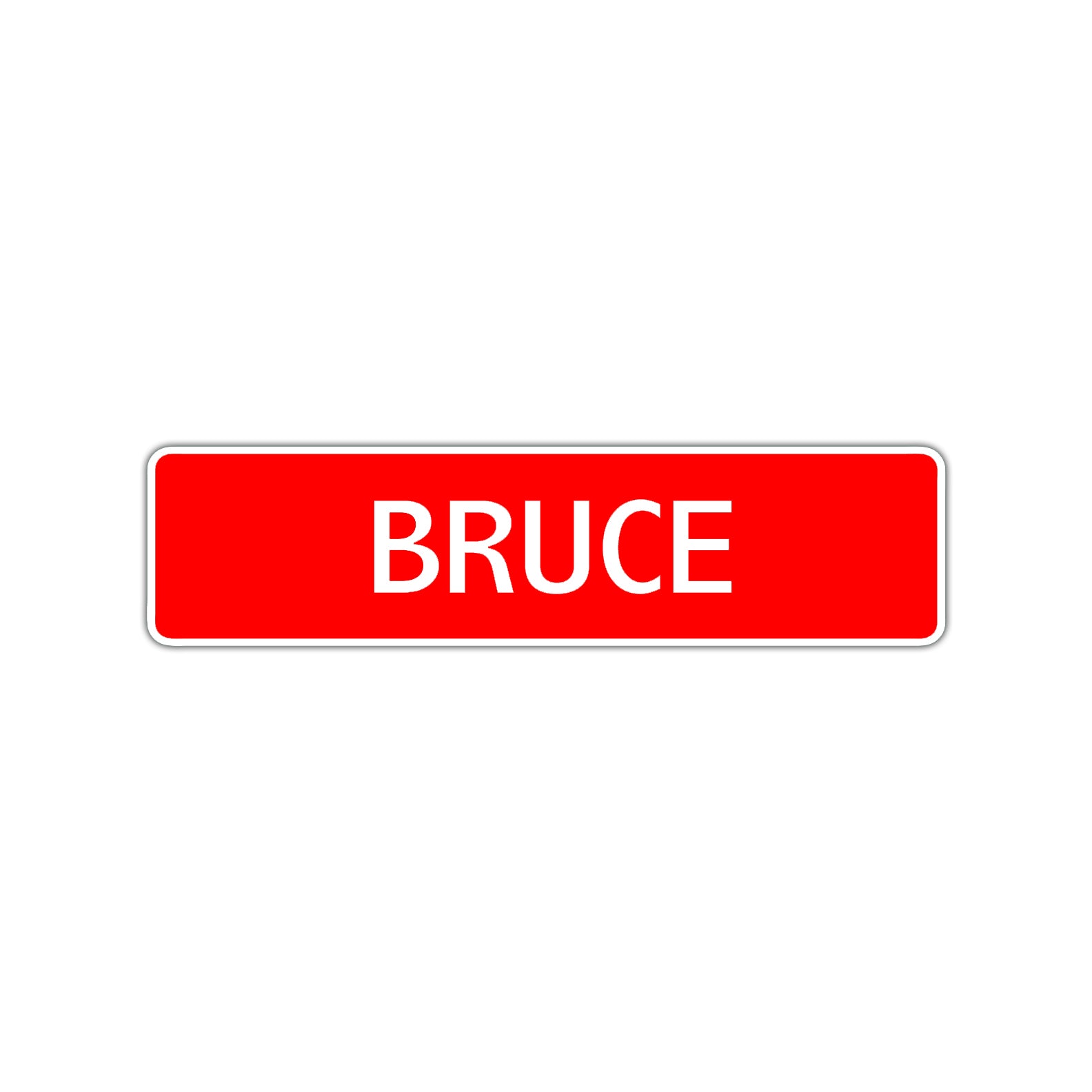 Bruce Street Sign Children Name Room Plate