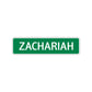 Zachariah Street Sign Children Name Room Plate