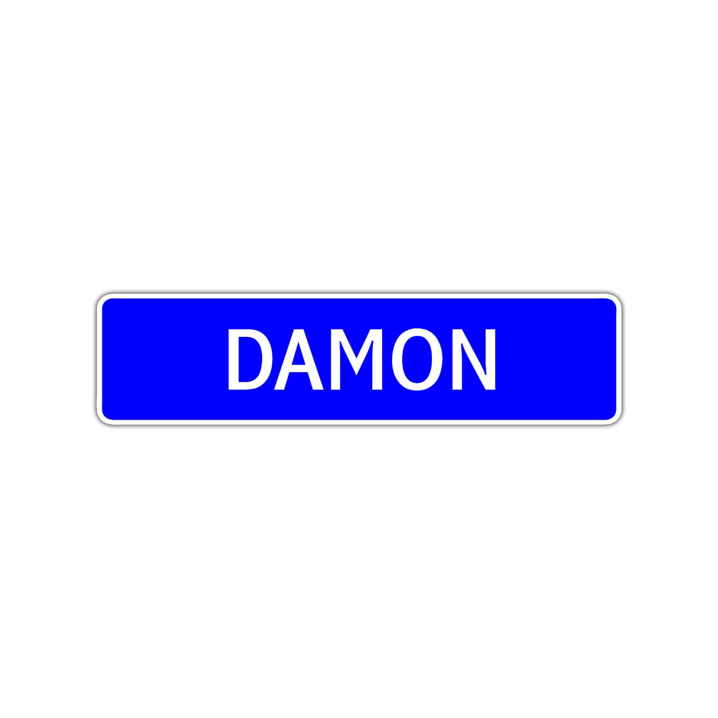 Damon Street Sign Children Name Room Plate