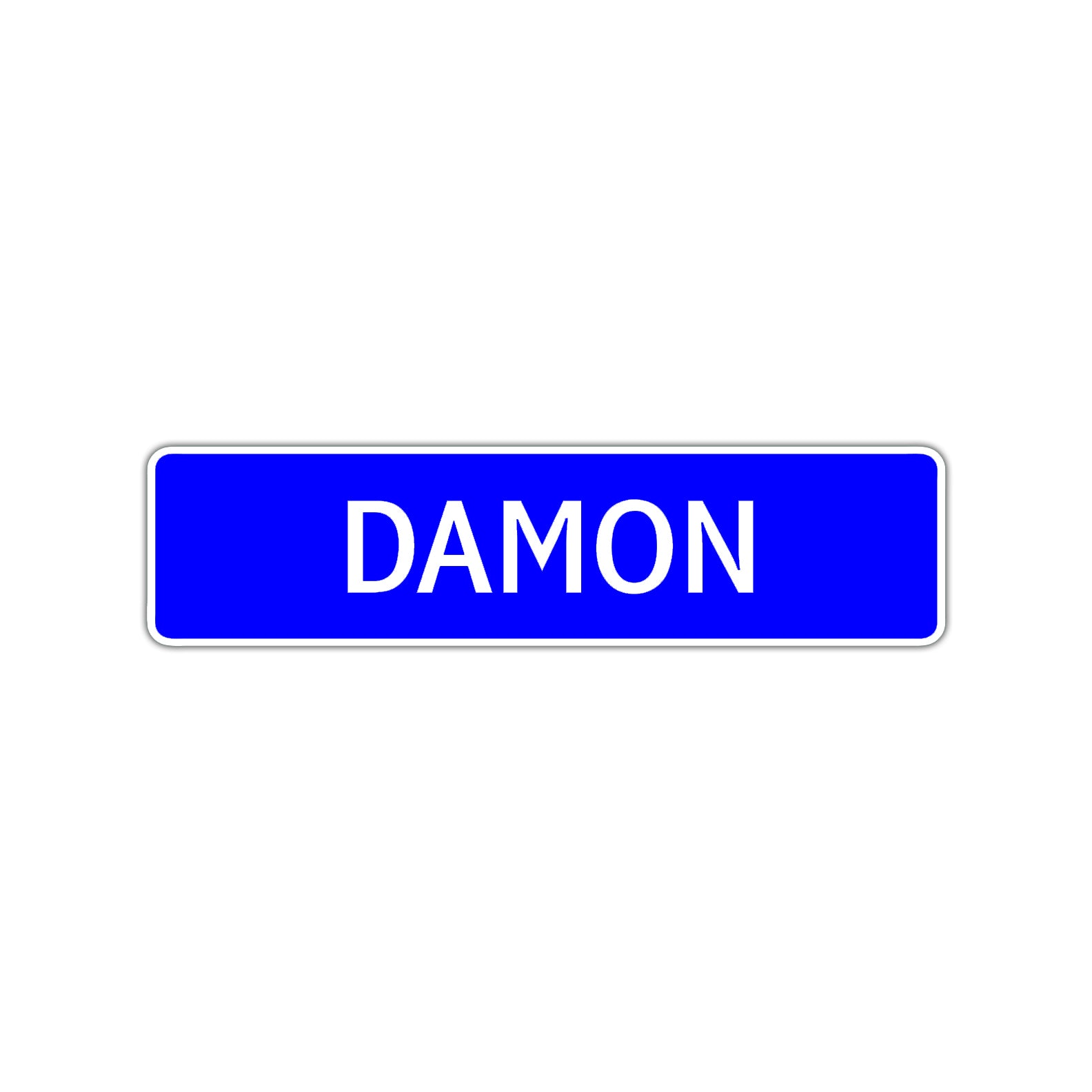 Damon Street Sign Children Name Room Plate