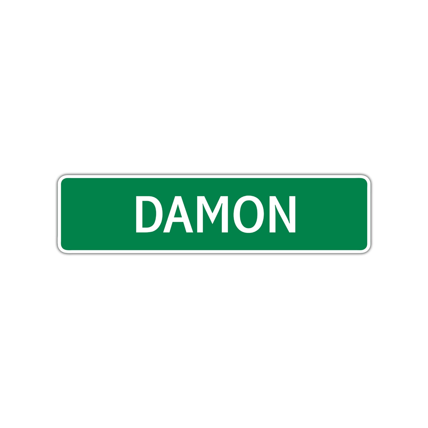 Damon Street Sign Children Name Room Plate
