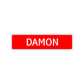 Damon Street Sign Children Name Room Plate
