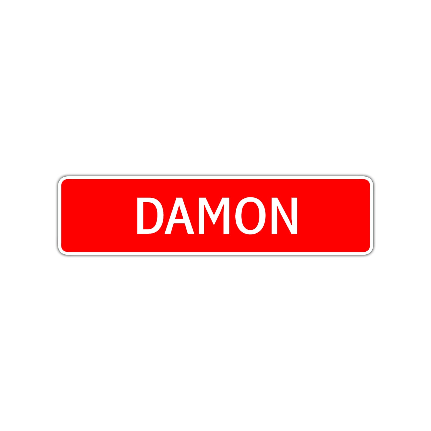 Damon Street Sign Children Name Room Plate