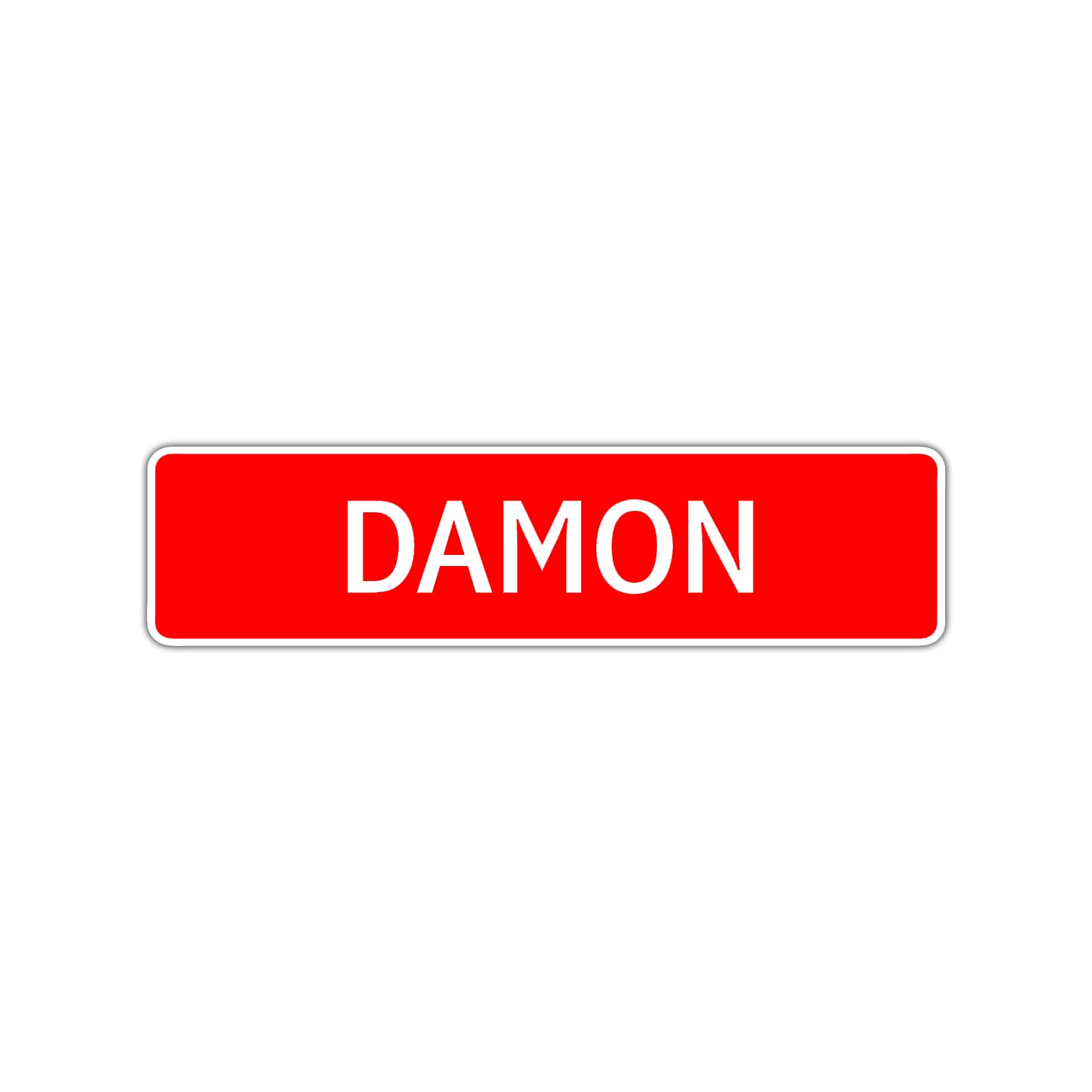 Damon Street Sign Children Name Room Plate