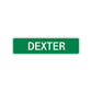 Dexter Street Sign Children Name Room Plate