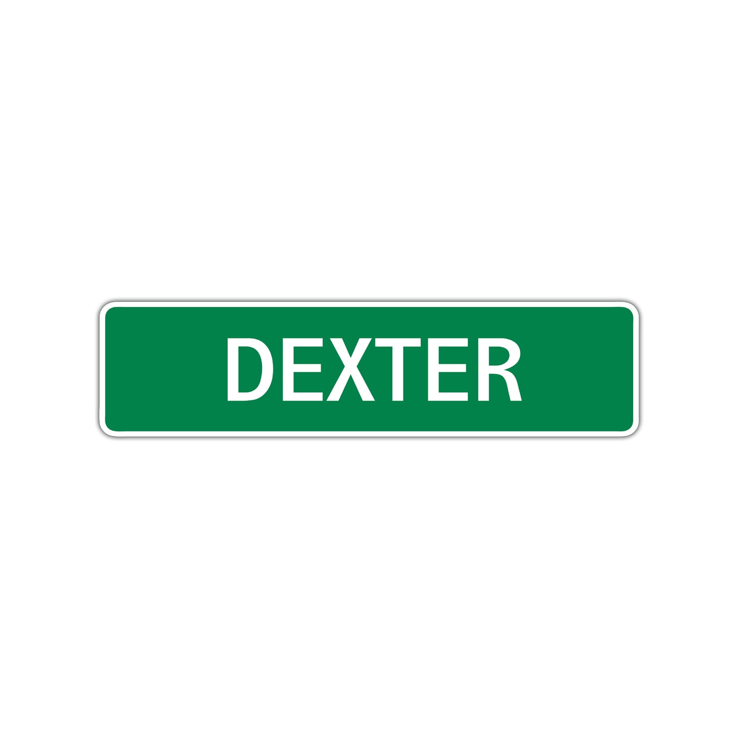 Dexter Street Sign Children Name Room Plate