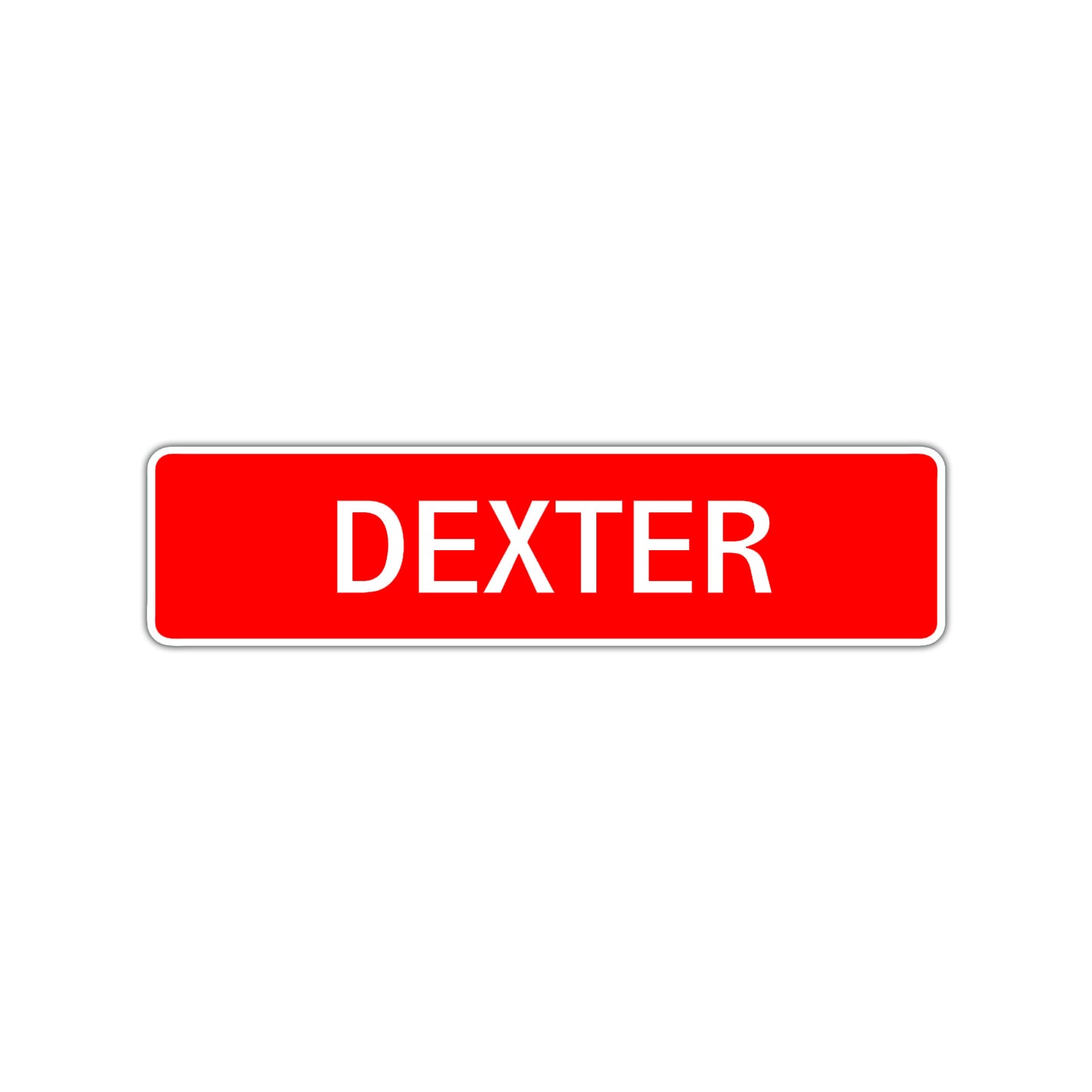 Dexter Street Sign Children Name Room Plate