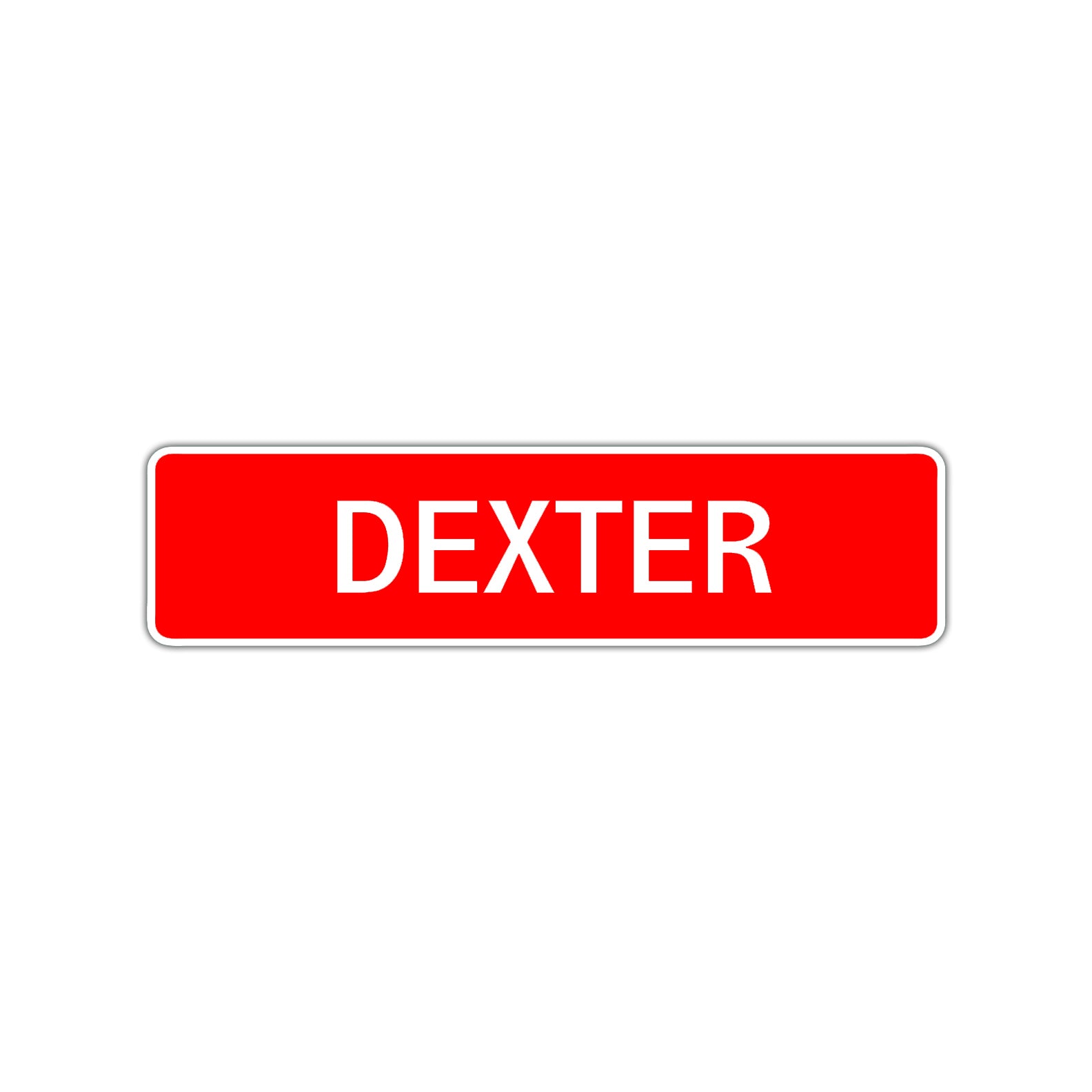 Dexter Street Sign Children Name Room Plate