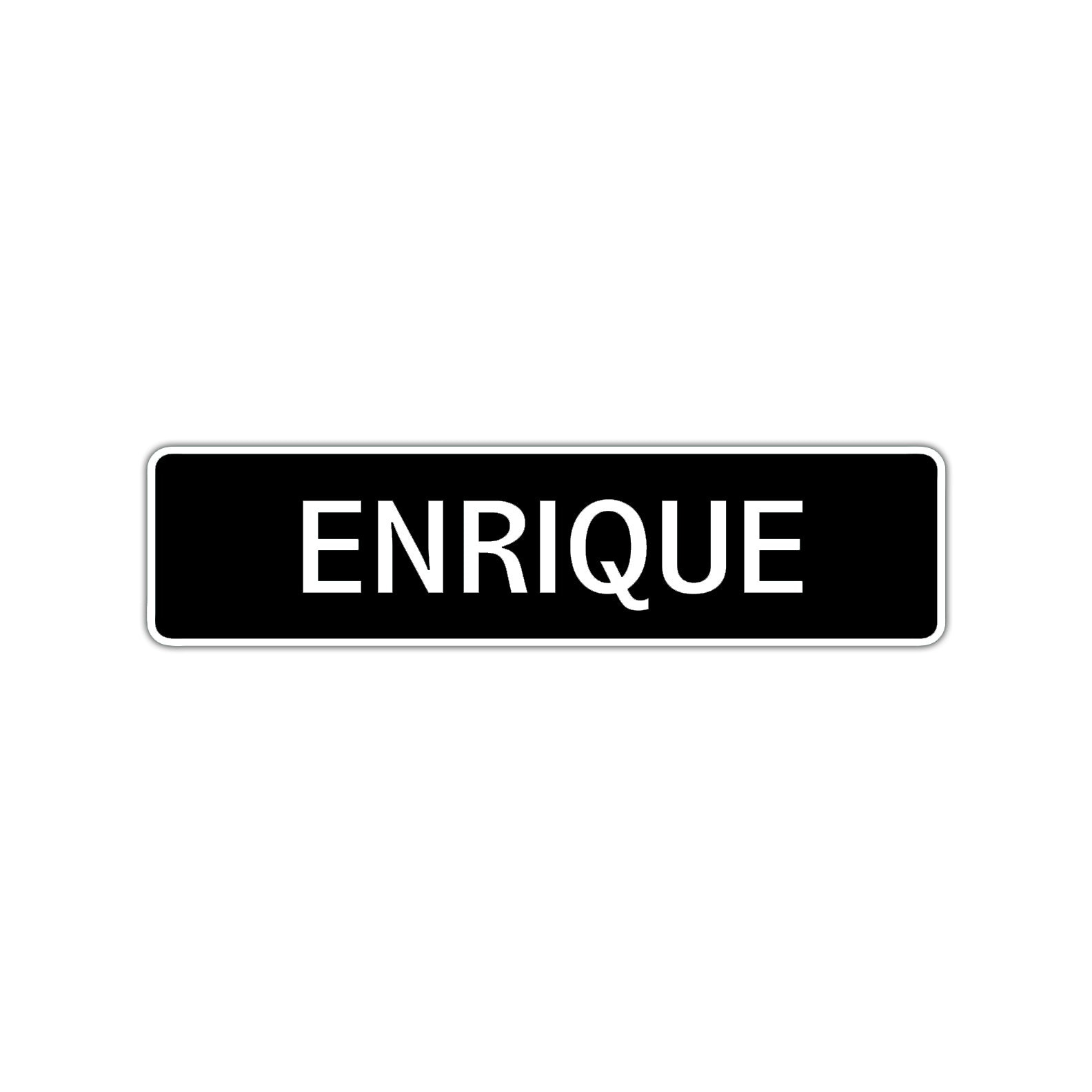 Enrique Street Sign Children Name Room Plate