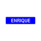 Enrique Street Sign Children Name Room Plate