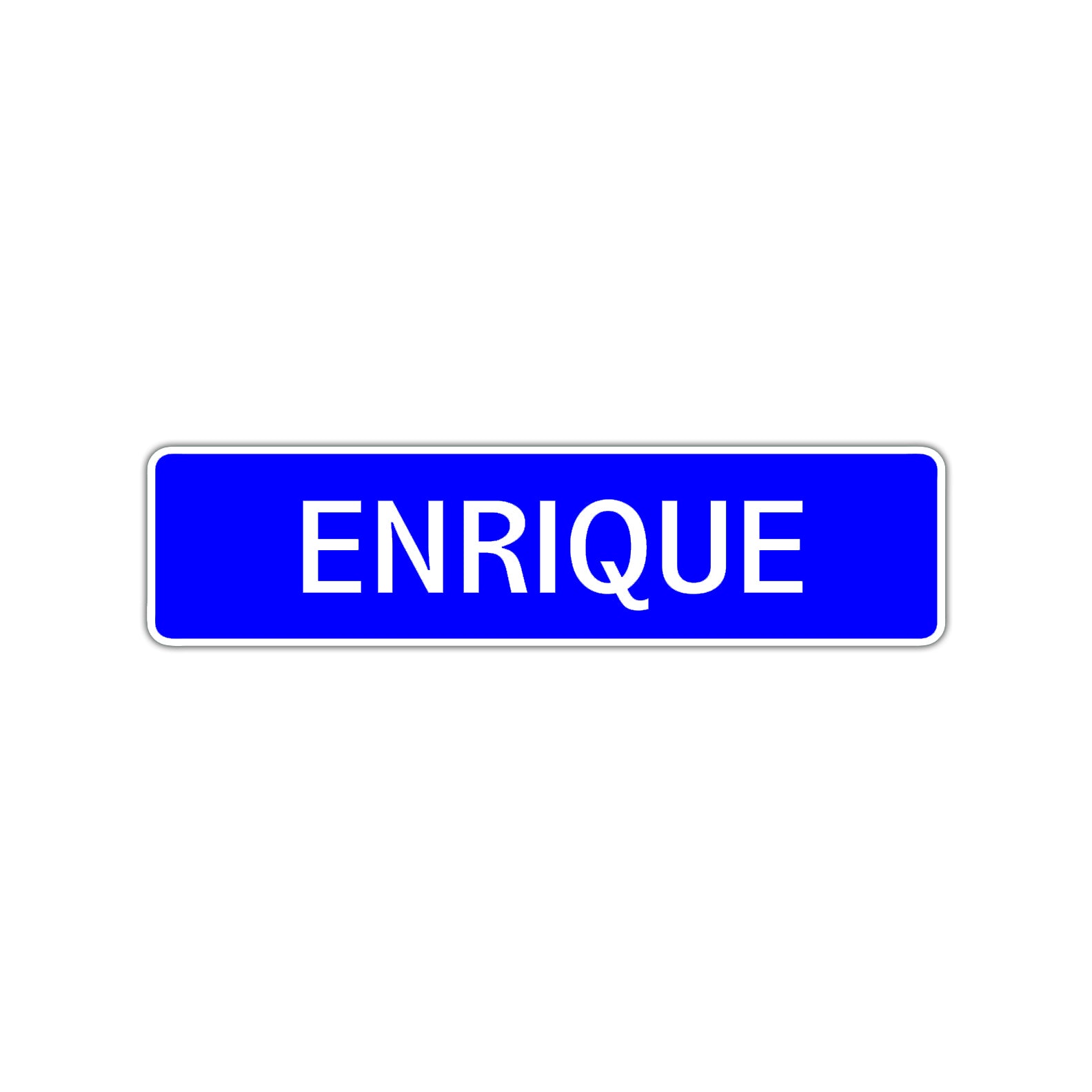 Enrique Street Sign Children Name Room Plate
