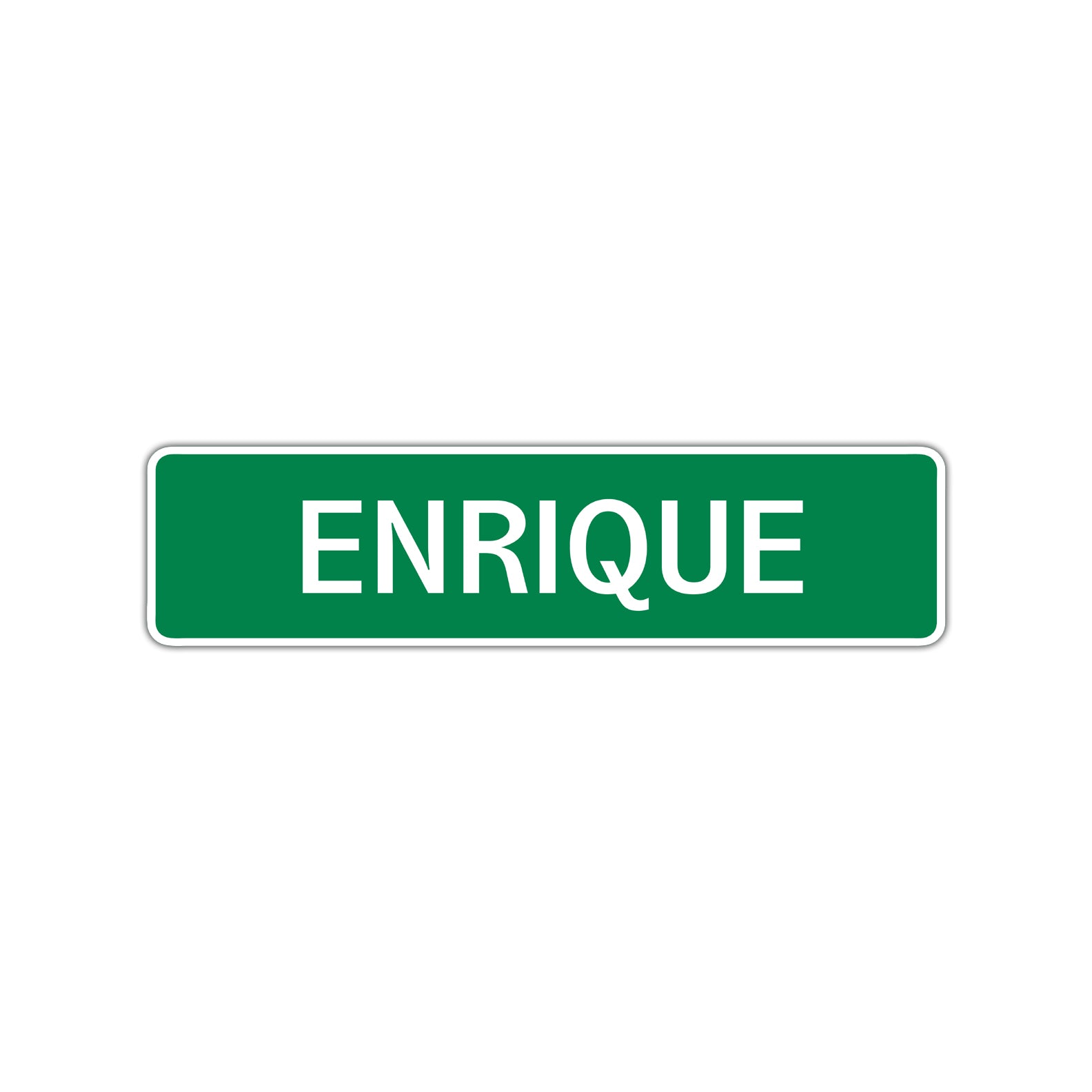 Enrique Street Sign Children Name Room Plate