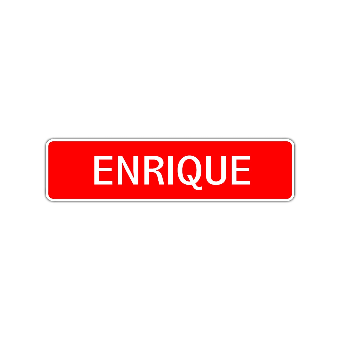 Enrique Street Sign Children Name Room Plate