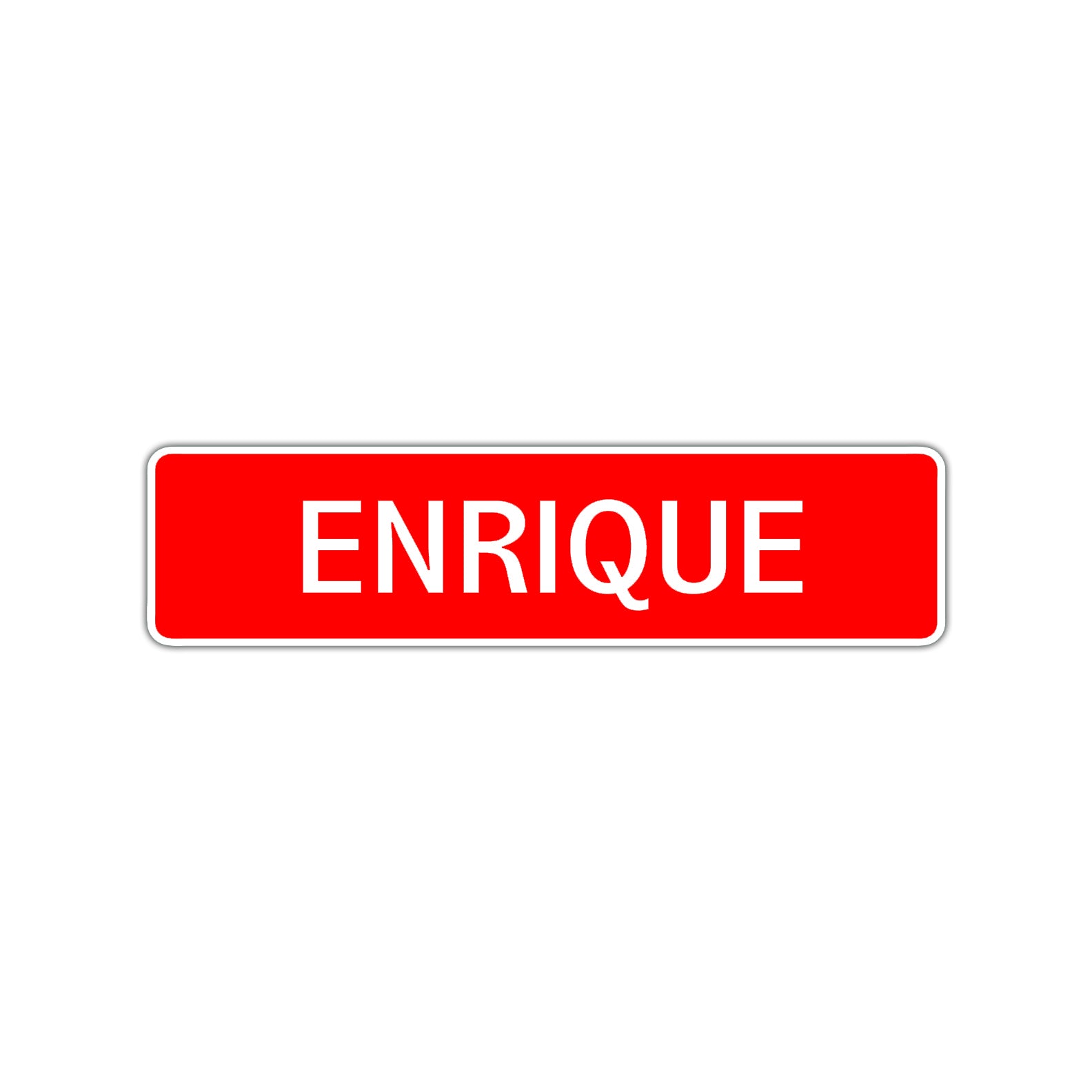 Enrique Street Sign Children Name Room Plate