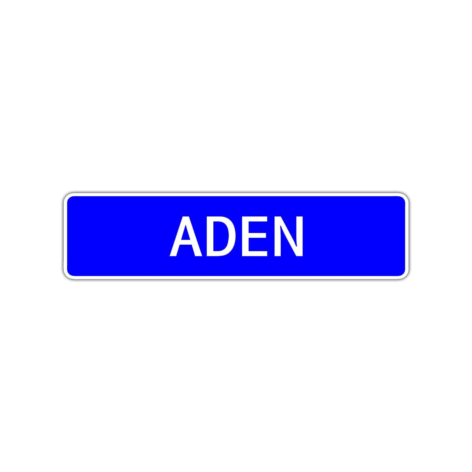 Aden Street Sign Children Name Room Plate