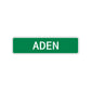 Aden Street Sign Children Name Room Plate