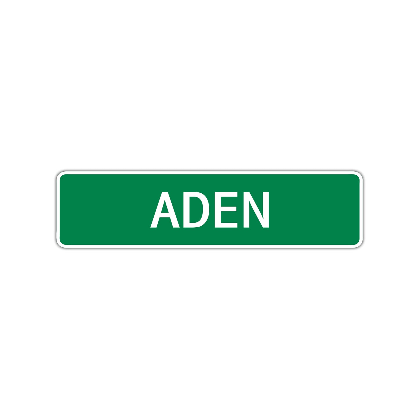 Aden Street Sign Children Name Room Plate