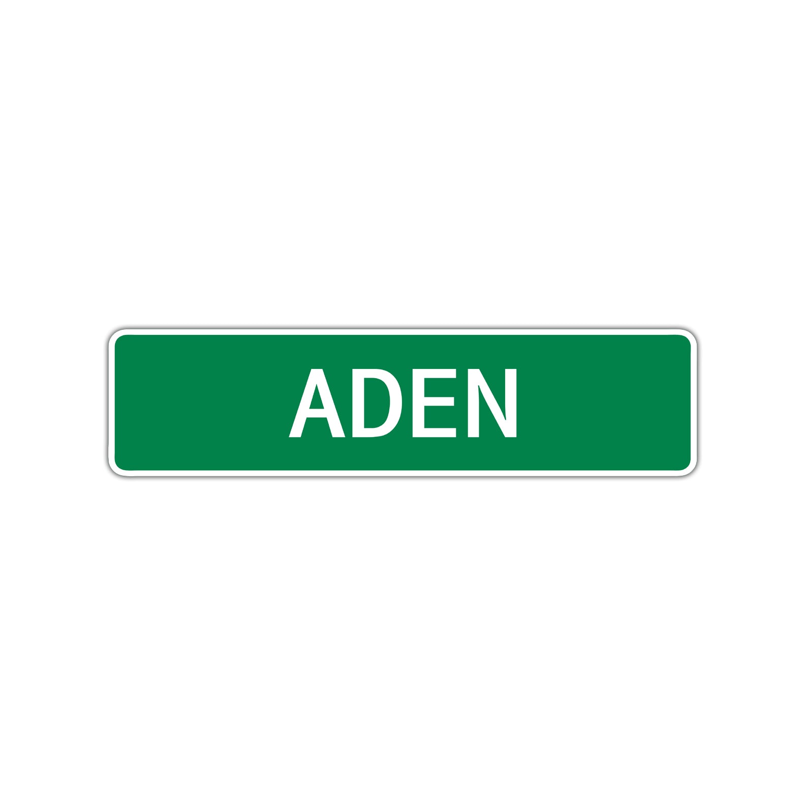 Aden Street Sign Children Name Room Plate