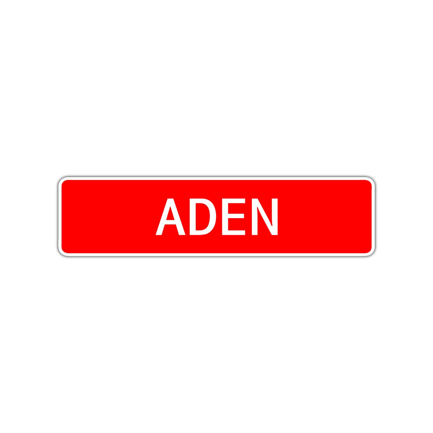 Aden Street Sign Children Name Room Plate