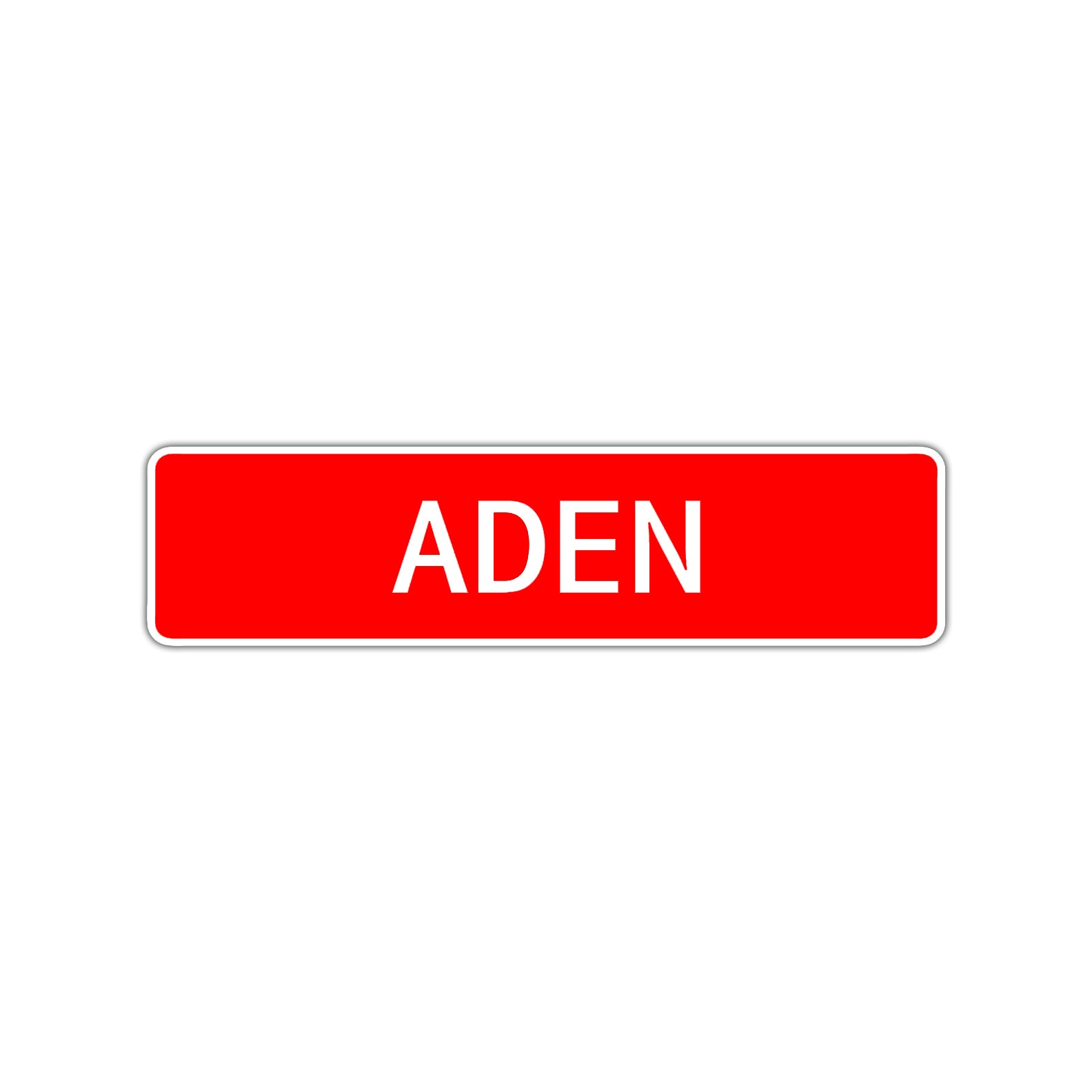 Aden Street Sign Children Name Room Plate
