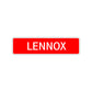 Lennox Street Sign Children Name Room Plate