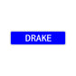 Drake Street Sign Children Name Room Plate