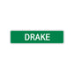 Drake Street Sign Children Name Room Plate