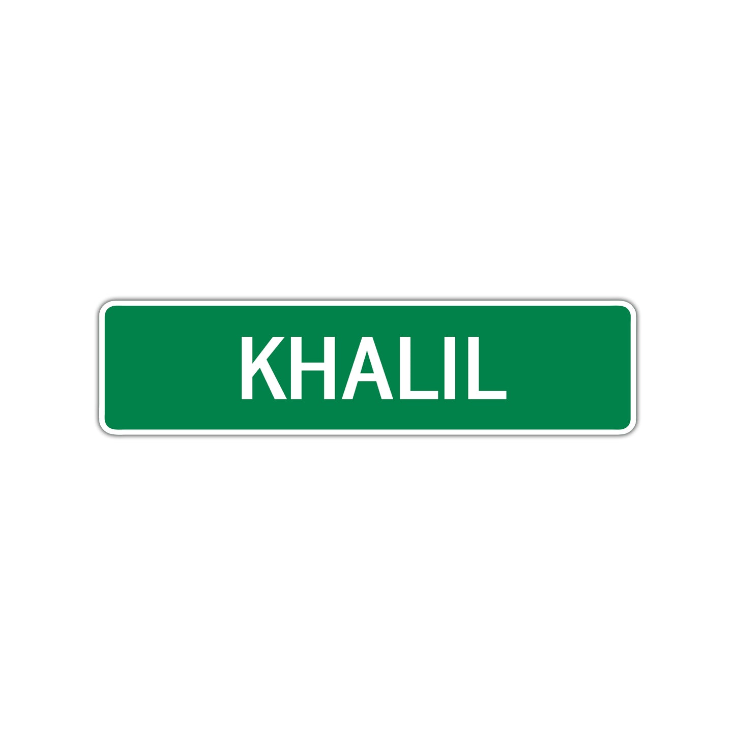 Khalil Street Sign Children Name Room Plate