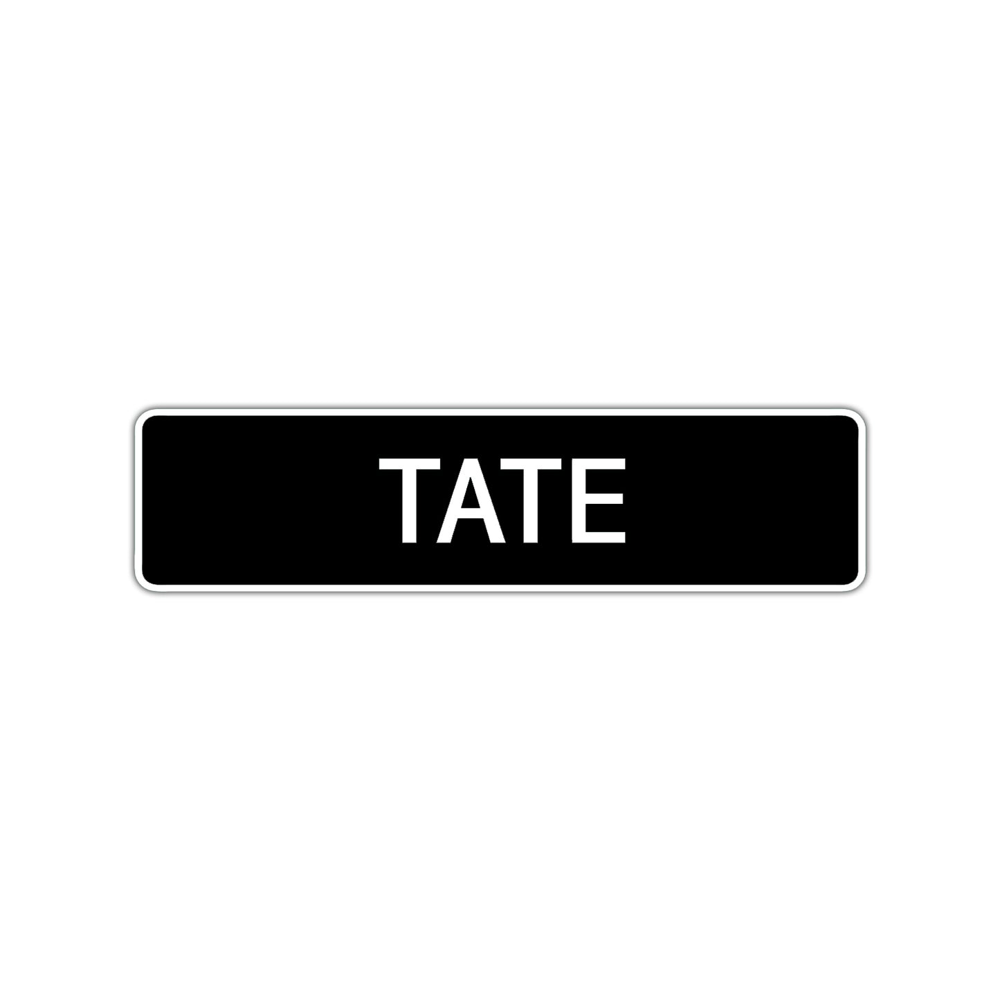 Tate Street Sign Children Name Room Plate