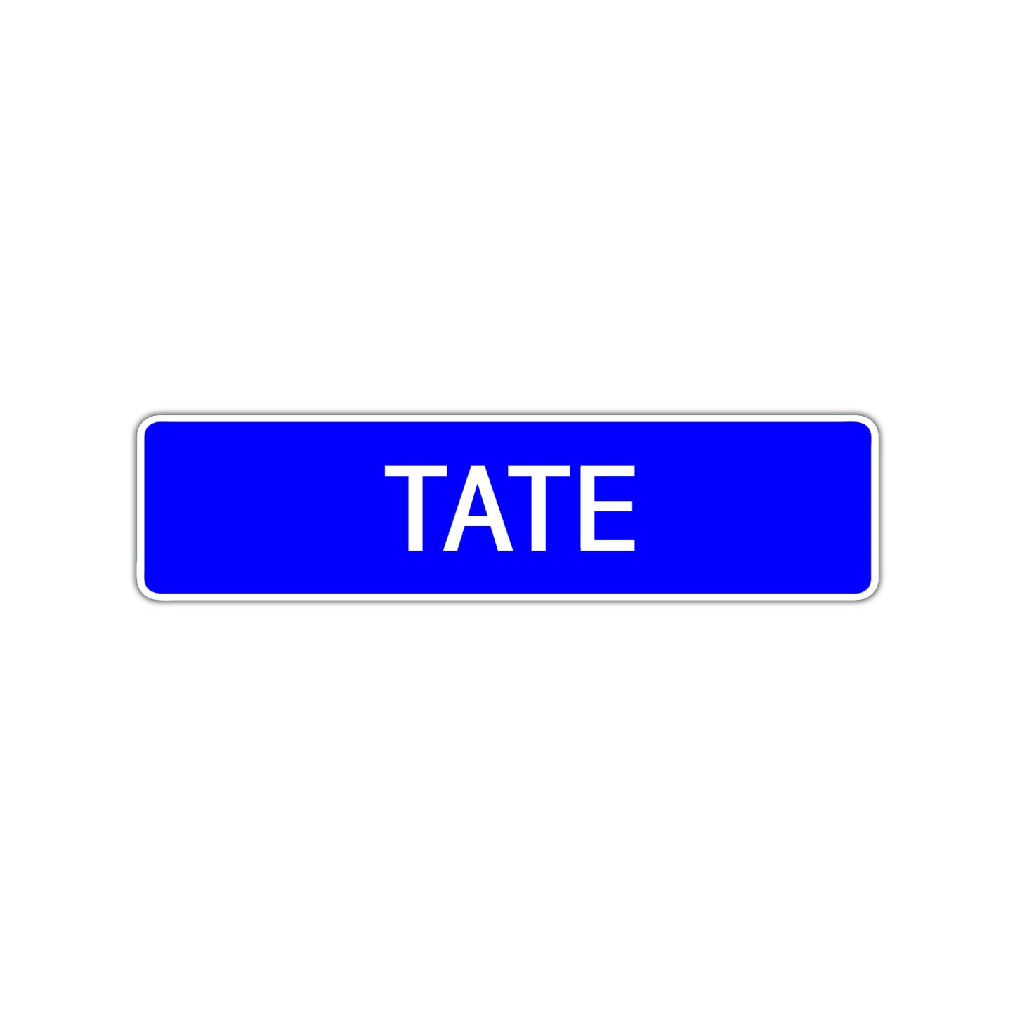Tate Street Sign Children Name Room Plate