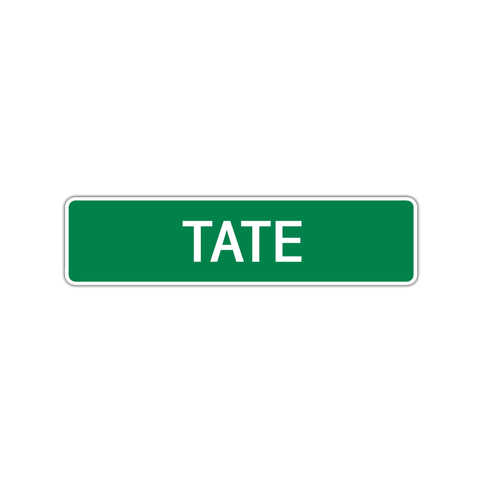 Tate Street Sign Children Name Room Plate
