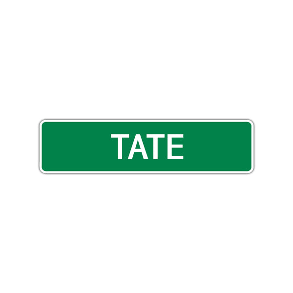 Tate Street Sign Children Name Room Plate - Sign Fever