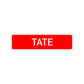 Tate Street Sign Children Name Room Plate