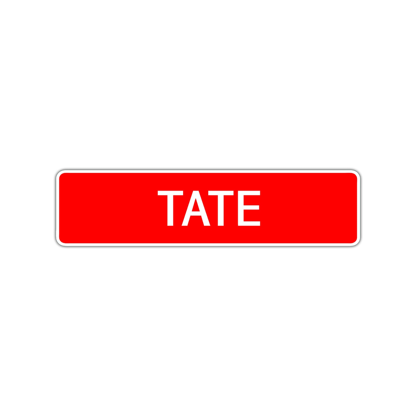 Tate Street Sign Children Name Room Plate